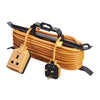 Masterplug Ct1513 Orange 1 Gang Garden Extension Lead on Cable Tidy 15m