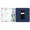 BG Evolve Matt Blue RJ45 Cat6 Single Data Outlet PCDDBRJ451B with 25mm Steel Back Box