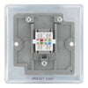BG Nexus Polished Chrome 1 Gang RJ45 Single Data Outlet NPCRJ451 with 35mm Steel Back Box