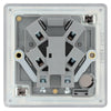 BG Screwless Black Nickel 13A Unswitched Fused Connection Unit FBN54 with 25mm Steel Back Box