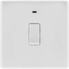 BG 831 Moulded Round Edge | White | 1 Gang 20A 2 Pole Neon Switch