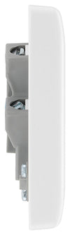 BG 857 Moulded Round Edge | White | 13A Flex Outlet Neon Unswitched Fused Connection Unit