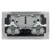 BG Nexus Antique Brass 13A Double Switched Socket NAB22B with 25mm Steel Back Box
