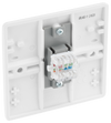 BG 8RJ45/1 Moulded Round Edge | White | RJ45 Single Data Outlet Socket (Screw)
