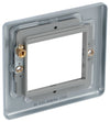 BG MC5EMS2 Metal Clad | 2 Module Square Euro Module Front Plate