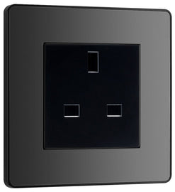 BG Evolve Black Chrome 13A Unswitched Socket PCDBC13AUSSB