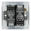 BG Nexus Polished Chrome 2 Gang 200W 2 Way Trailing Edge Push Type Dimmer Switch NPC82 with 35mm Steel Back Box