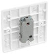BG 811 Moulded Round Edge | White | 1 Gang 10AX 1 Way Plate Switch