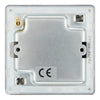 BG Screwless Black Nickel  Single Blank Plate FBN94 with 25mm Steel Back Box