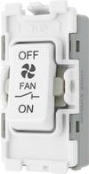 BG RPCDW15 Evolve Grid White 10A 3 Pole Fan Isolator Switch Module