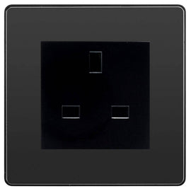 BG Evolve Black Chrome 13A Unswitched Socket PCDBC13AUSSB