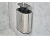 Corby Sana Toilet Brush & Holder in Polished Steel & Black