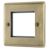 BG Nexus Antique Brass 45W USB Wall Socket Euro Module USB-A & C - Grey Insert