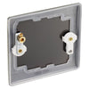 BG Nexus Antique Brass Single Blanking Plate NAB94 with 25mm Steel Back Box