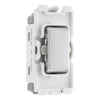 BG RBS14C Nexus Grid Brushed Steel 20AX 2 Way Centre-Off Retractive Switch Module