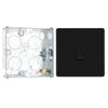 BG Screwless Matt Black 1 Gang 20A DP Neon Switch FFB31 with 25mm Steel Back Box