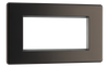 FBNEMR4 Front - The Euro Module range from British General combines plates and interchangeable modules so you can configure your own bespoke switches and sockets.