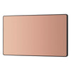 BG Evolve Polished Copper Double Blank Plate PCDCP95B with 35mm Steel Back Box