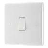 BG Nexus Single 1 Way Light Switch 1 Gang 10AX White & 32mm Pattress Back Box