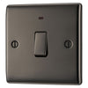 BG Nexus Black Nickel 20A 2 Pole Neon Switch NBN31 and 25mm Steel Back Box