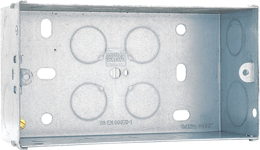 BG HGS07 2 Gang 47mm Steel Knockout Box