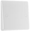 BG 858 Moulded Round Edge | White | 20A Bottom Entry Flex Outlet
