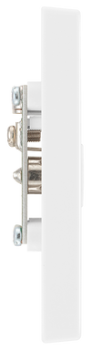BG 961 Moulded Square Edge | White | 2 Gang Co-Axial TV Socket Outlet