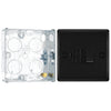 BG Nexus Matt Black 13A Switched Fused Connection Unit NFB50 with 25mm Steel Back Box