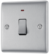 NBS31 Front - This 20A double pole switch with indicator from British General has been designed for the connection of refrigerators water heaters, central heating boilers and many other fixed appliances.