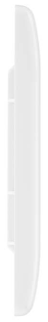BG 8EMR4 Round Edge | White | 4 Module Rectangular Euro Module Front Plate