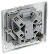 NBS54 Back - This 13A fused and unswitched connection unit from British General provides an outlet from the mains containing the fuse ideal for spur circuits and hardwired appliances.