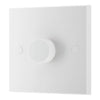 BG 981 Moulded Square Edge | White | 1 Gang 200W 2 Way Trailing Edge Dimmer Switch