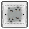 BG Evolve Polished Copper 2 Gang 20A 16AX 2 Way Light Switch PCDCP42B with 35mm Steel Back Box