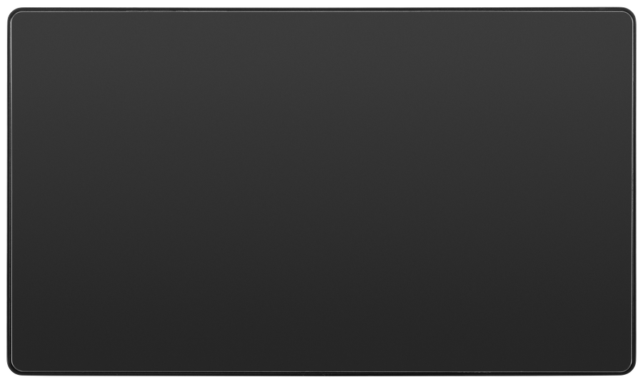 BG Evolve PCDBC95B Double Blank Plate - Black Chrome (Black)