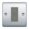 BG Nexus Polished Chrome Single Master Touch Dimmer Switch Grey Insert