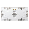 BG 909 Moulded Square Edge | White | 37mm | 2x 1 Gang Dual Surface Pattress
