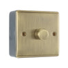 BG Nexus Antique Brass 200W 2 Way Trailing Edge Single Dimmer Switch with Surface Pattress Back Box