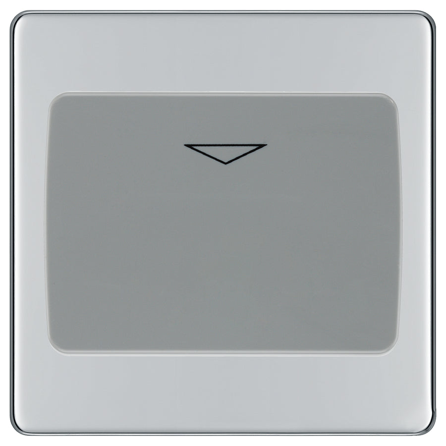 BG Screwless Polished Chrome Key Card Switch FPCKYCSG