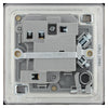 BG Screwless Black Nickel 13A Switched Spur + Neon + Cable Outlet FBN53 with 35mm Steel Back Box