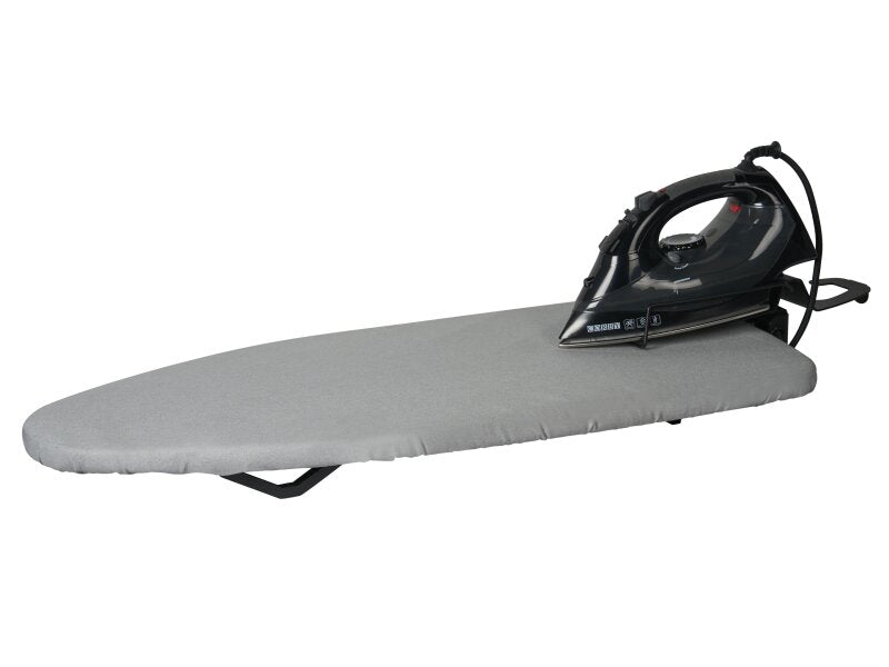 Corby Sutton Table Top Ironing Centre in Light Grey with Sherwood 2000W Steam Iron - UK Plug