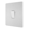 BG Evolve Brushed Steel 20A 16AX Intermediate Light Switch PCDBS13W with 25mm Steel Back Box