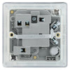 BG Screwless Polished Chrome 13A Switched Spur FPC50 with 25mm Steel Back Box