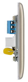 NPRBTM1 Side - This master telephone socket from British General uses a screw terminal connection and should be used where your telephone line enters your property.