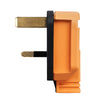 Masterplug UK Mains Plug, 13A Orange, Cable Mount Thermoplastic, 250 V