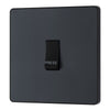 BG Evolve Matt Grey 10AX 1 Way Press Switch PCDMG14B with 35mm Steel Back Box