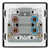 BG Evolve Black Chrome 45A DP Single Plate + Neon PCDBC74B with 25mm Steel Back Box