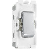 BG RBS12 Nexus Grid Brushed Steel 20AX 2 Way 1 Pole Switch Module