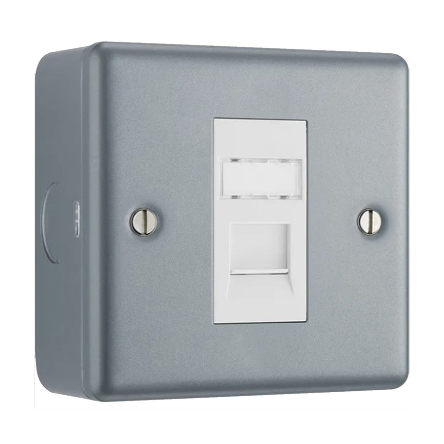 BG MC5RJ451 Metal Clad | 1 Gang RJ45 Ethernet Socket