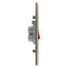 BG NAB72 Nexus Metal | Antique Brass | 2 Gang Double Plate 45A 2 Pole Neon Cooker Switch