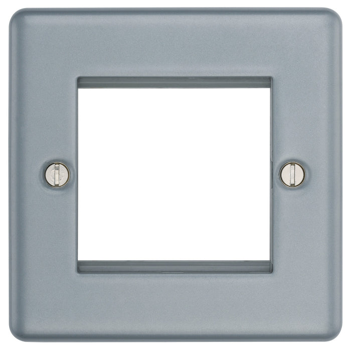Metal Module Front Side BG MC5EMS2 Metal Clad | 2 Module Square Euro Module Front...– The ...